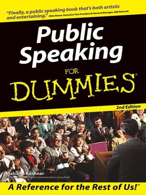 cover image of Public Speaking For Dummies